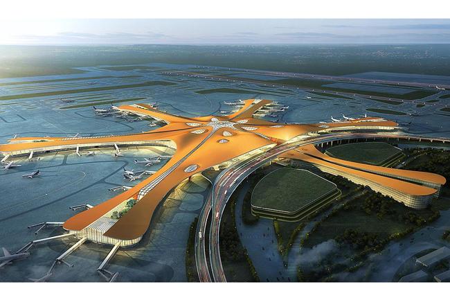 China’s futuristic ‘starfish’ airport begins operations