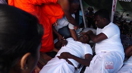 Disabled soldier on fast-unto-death hospitalized