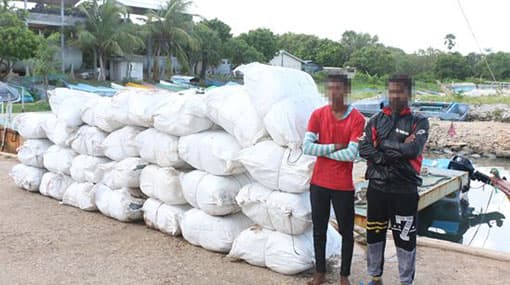 Two nabbed trafficking over 1,316 kg of Beedi leaves