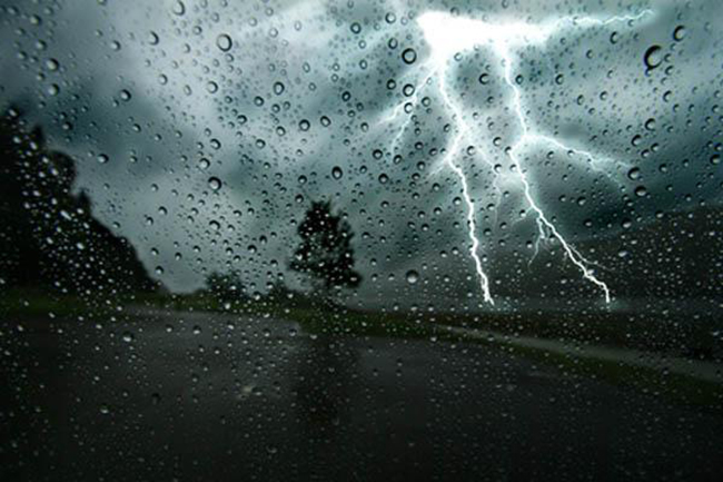 Advisory issue for thundershowers & severe lightning