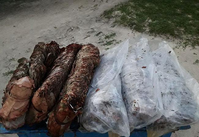 65kg of Beedi leaves found during search operation