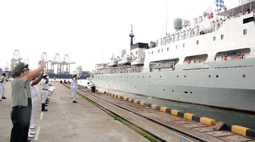 ‘Zhu Ke Zhen’ departs Colombo harbor after successful tour