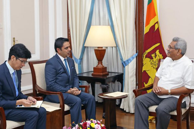 Afghan ambassador calls on President