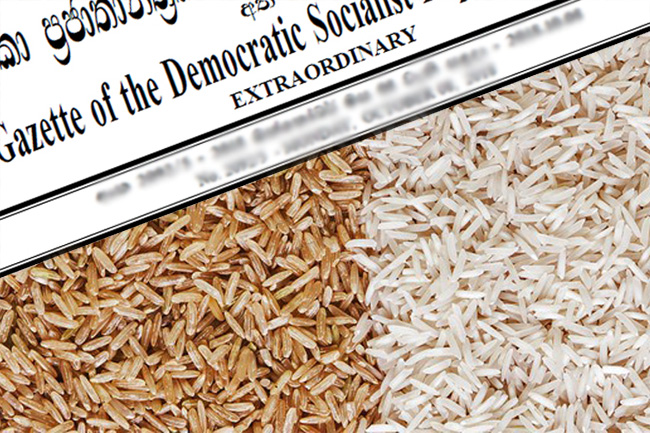 Maximum Retail Price for two rice varieties gazetted