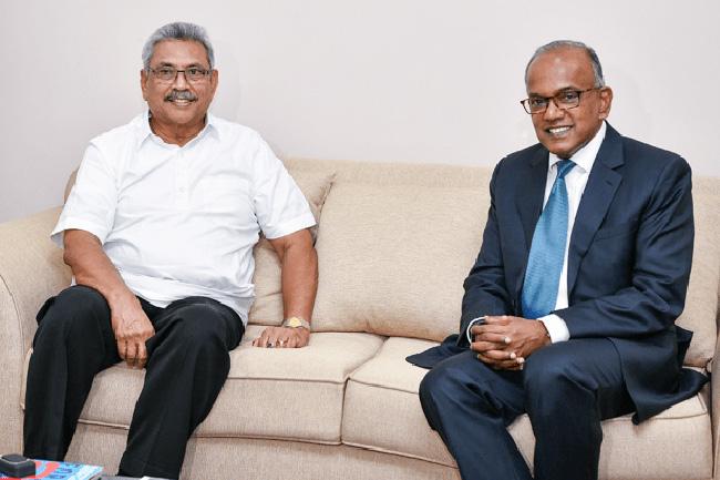Singaporean Minister of Home Affairs & Law meets President