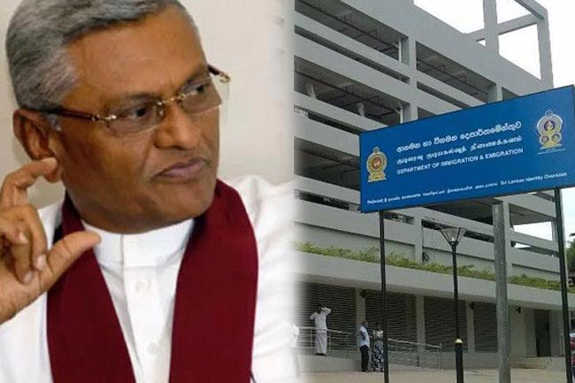 Immigration and Emigration Dept. assigned under Chamal