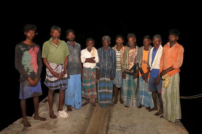 11 Indian fishers apprehended for trespassing Sri Lankan waters