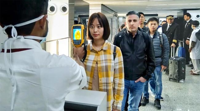 Passengers from South Korea checked for COVID-19 at BIA