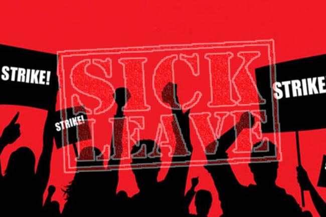 Teachers and principals to go on sick leave strike