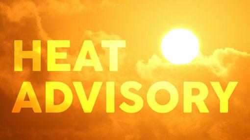 Heat advisory issued for several provinces