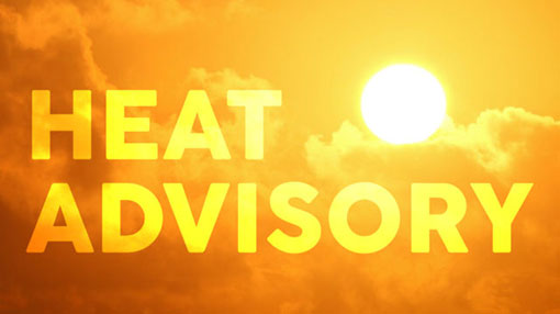 Heat advisory issued for several provinces