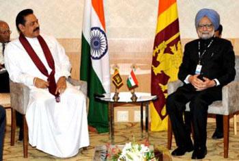Rajapaksa and Singh discuss rehabilitation, devolution