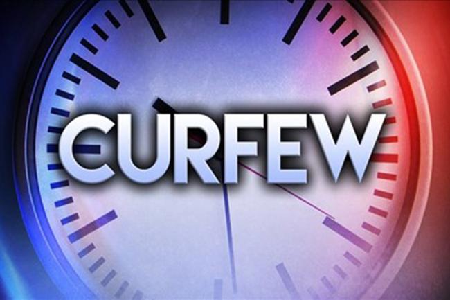 Island-wide curfew in force throughout the weekend