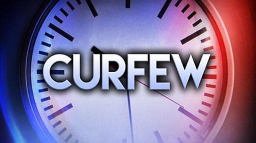 Updated curfew announcement