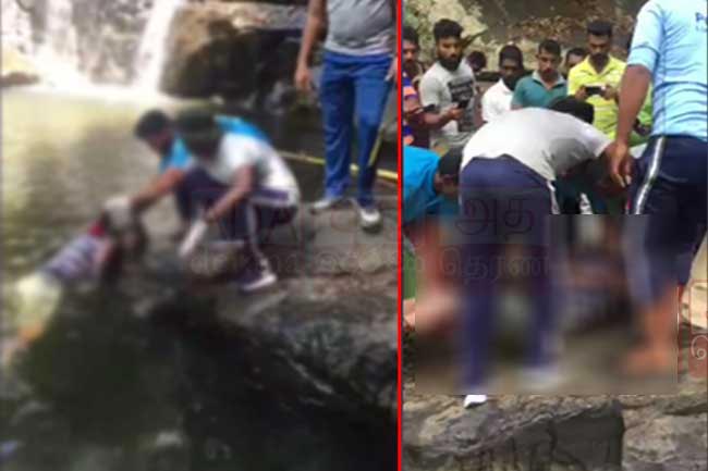 Engaged couple falls off Sera Ella Falls during photoshoot; man dead