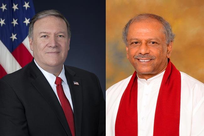 Pompeo affirms US support for Sri Lankan sovereignty