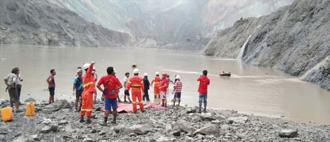 Landslide at Myanmar jade mine kills at least 113 people