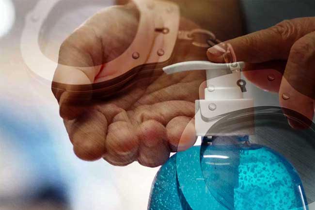 Sanitizer made using expired chemicals seized in raid