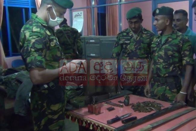 Army uniforms, grenades, ammunition found at “Kiriya’s” house