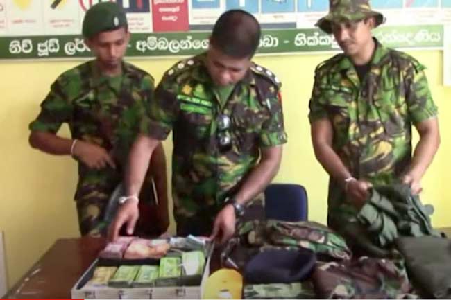 Man arrested with heroin, Army uniforms and cash