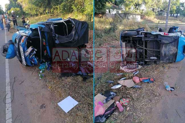 Tuk topples off road; 06 including 03 children injured