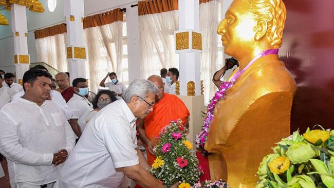 156th birth anniversary commemoration of Anagarika Dharmapala held under patronage of President