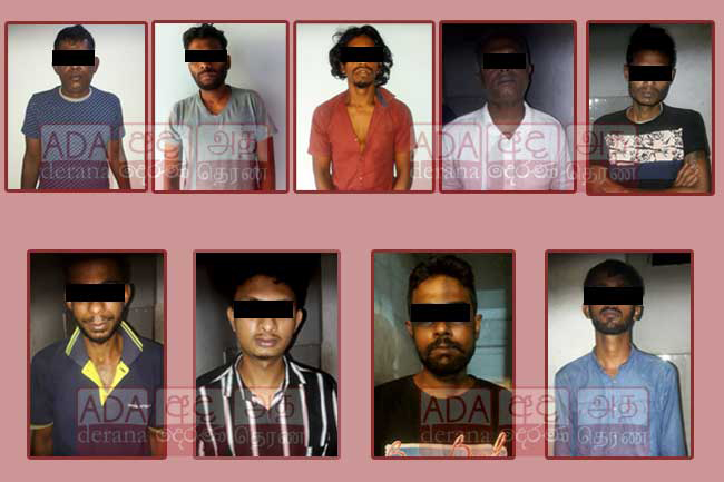 Nine arrested with heroin worth nearly Rs. 30 M