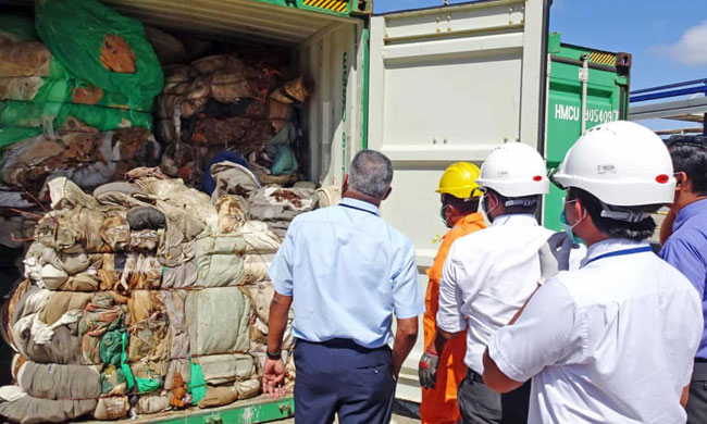 Sri Lanka returns illegal waste to Britain