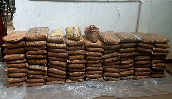 Over 200kg of Kerala cannabis seized in Mannar