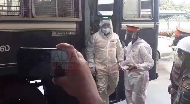 Rishad arrives in Parliament wearing PPE kit