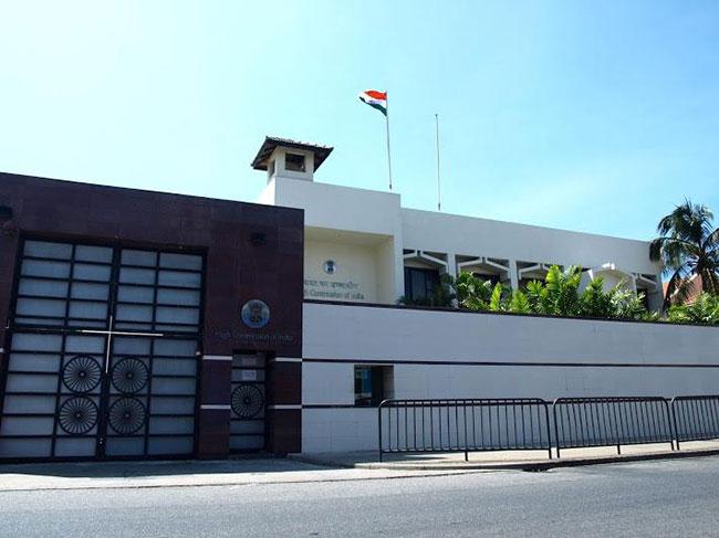 An auxiliary staff member of Indian High Commission tests Covid-19 positive
