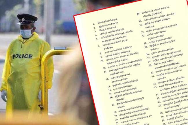 Updated list of institutions allowed to use office IDs as curfew pass