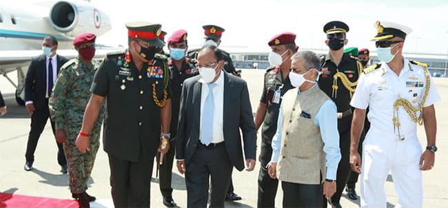 India’s NSA Ajit Doval arrives in Sri Lanka