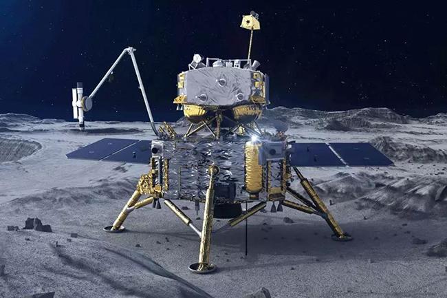 China spacecraft collects samples from moon to take back to Earth