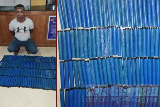 Man arrested for transporting commercial explosives