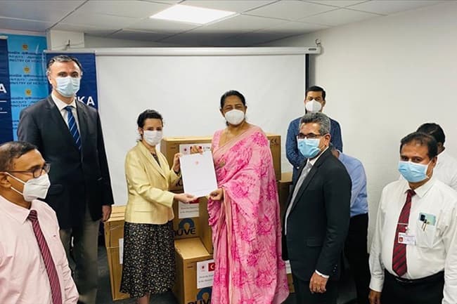 Turkey extends medical aid to Sri Lanka to combat Covid-19