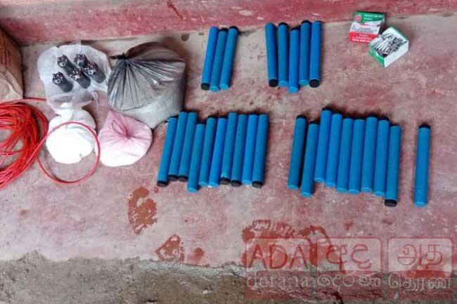 Four arrested for stealing explosives from quarry in Mawanella