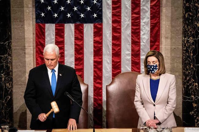 Congress confirms Biden’s win hours after pro-Trump mob’s assault on US Capitol