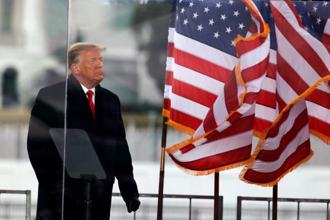 Trump pledges ‘orderly’ transition after riot and Biden win certification