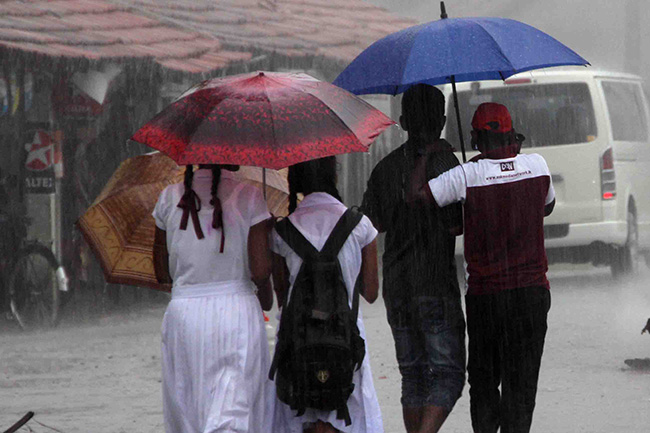 Prevailing showery condition in three provinces to enhance
