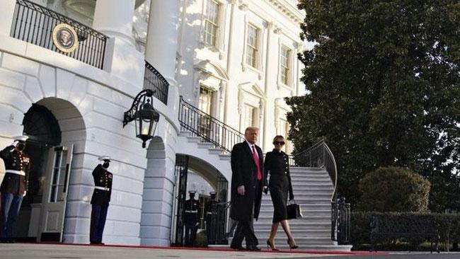 Trump leaves White House for final time ahead of Biden inauguration
