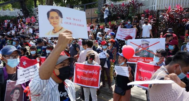 US announces sanctions on leaders Myanmar coup