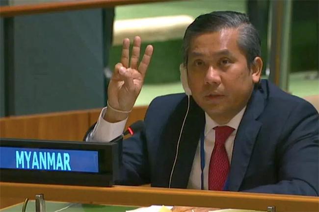 Myanmar’s UN envoy defies military; pleads for immediate global action to overturn coup