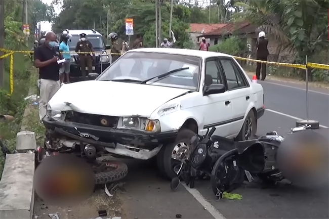 Man stabbed to death in allegedly staged motor accident