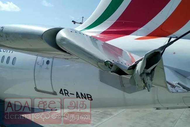 SriLankan aircraft at Malé International Airport damaged