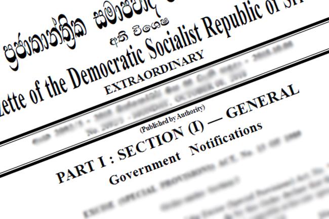 Govt. issues new Gazette Extraordinary on essential services