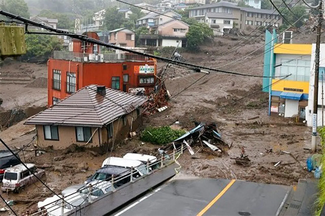 Deadly landslide in Japan leaves at least 02 dead, 20 missing