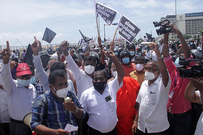 Rapid antigen tests carried out on arrested protesters