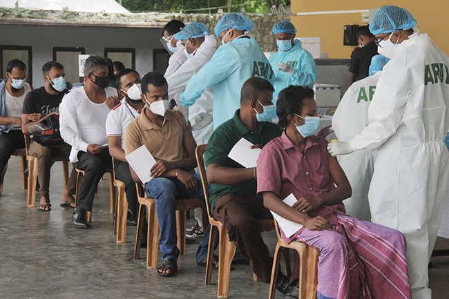 COVID vaccination centres manned by army, police carried on today
