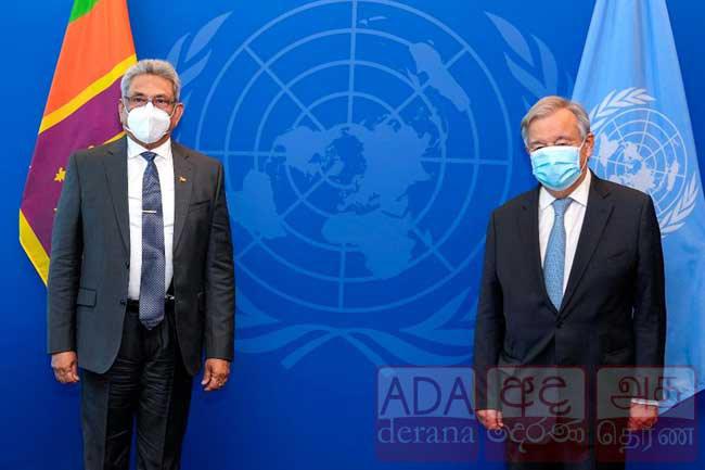 Guterres assures UN’s fullest cooperation to promote racial unity in Sri Lanka